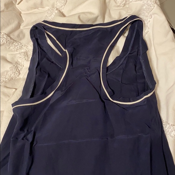 Joie Navy Silk Razorback Tank - Picture 5 of 6